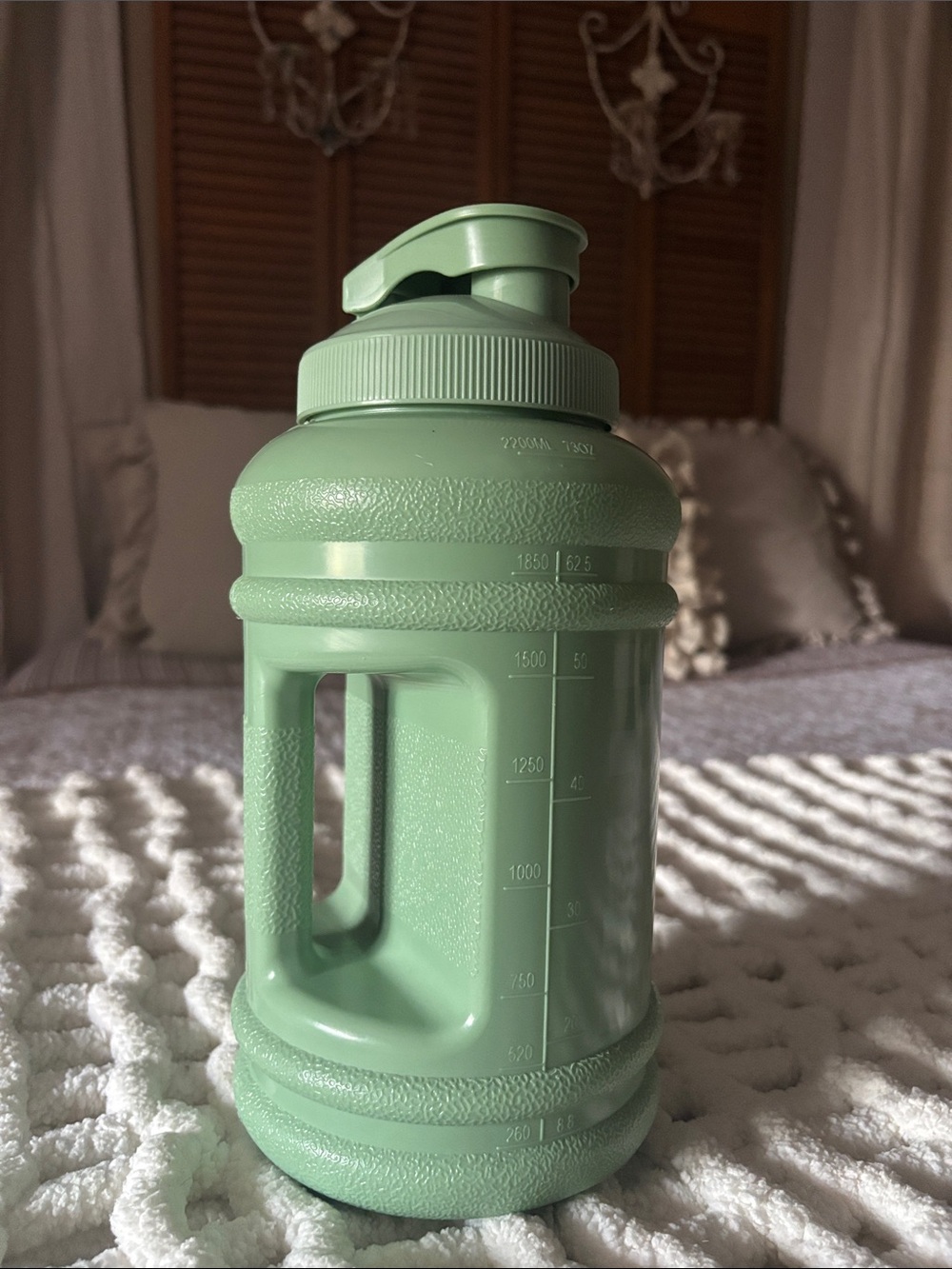 Large Mint Green Water Jug with Handle - Home Dining